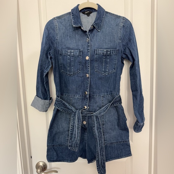 Express Denim - Express Women's Blue Denim Shirt short jumpsuit XS